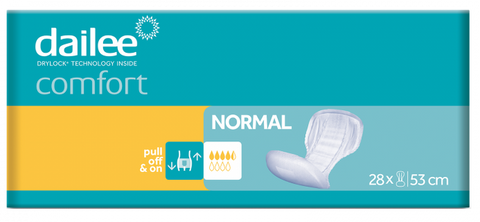 DAILEE Comfort S izmēra normālie uroloģiskie ieliktņi (53 cm), 28 vienības