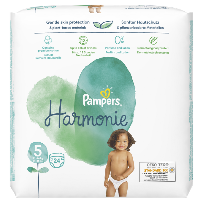 PAMPERS Harmonie, VP, S5 autiņbiksītes, 24 gab.