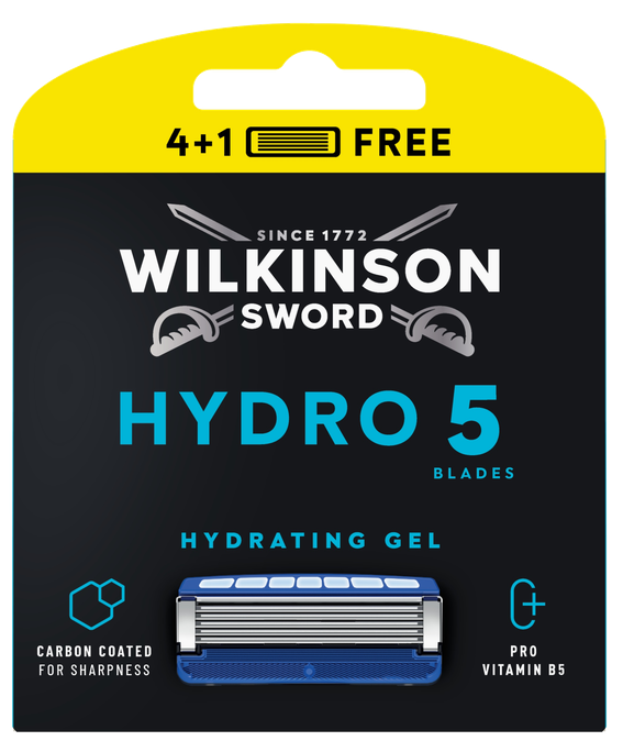 WILKINSON SWORD Hydro5 maiņas kasetnes vīriešiem (4+1) — 5 gab. kasetņu komplekts