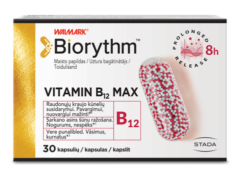 BIORYTHM B12 Max vitamīna kapsulas 30 gab.