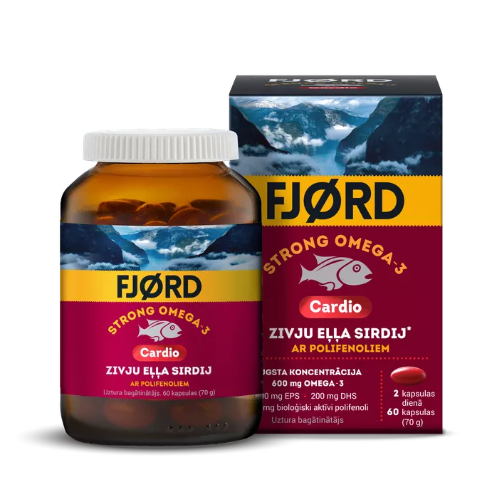 FJORD Strong Cardio Omega-3, 60 kapsulas
