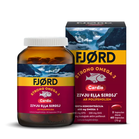 FJORD Strong Cardio Omega-3, 60 kapsulas