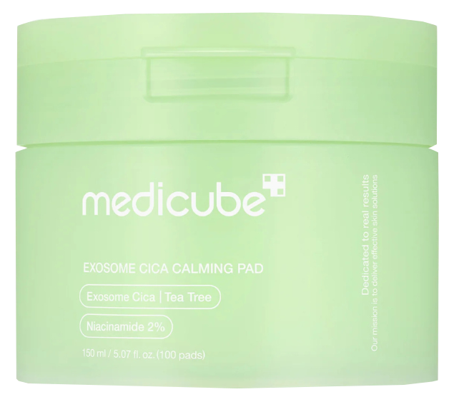 MEDICUBE Exosome Cica Nomierinošie spilventiņi, 100 gab.