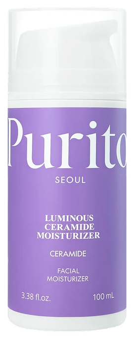 PURITO mitrinošs sejas krēms ar luminoziem ceramīdiem, 100 ml