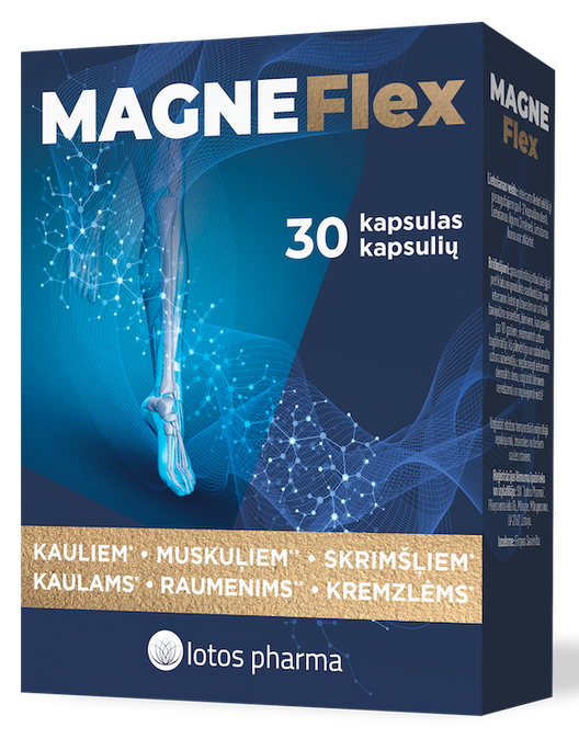 MAGNEFLEX — 30 kapsulu iepakojums