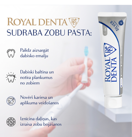 Silver zobu pasta ROYAL DENTA, 130 g