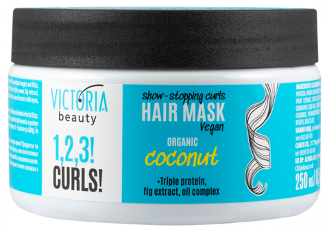 VICTORIA BEAUTY 1,2,3! Curls! maska cirtainiem matiem, 250 ml