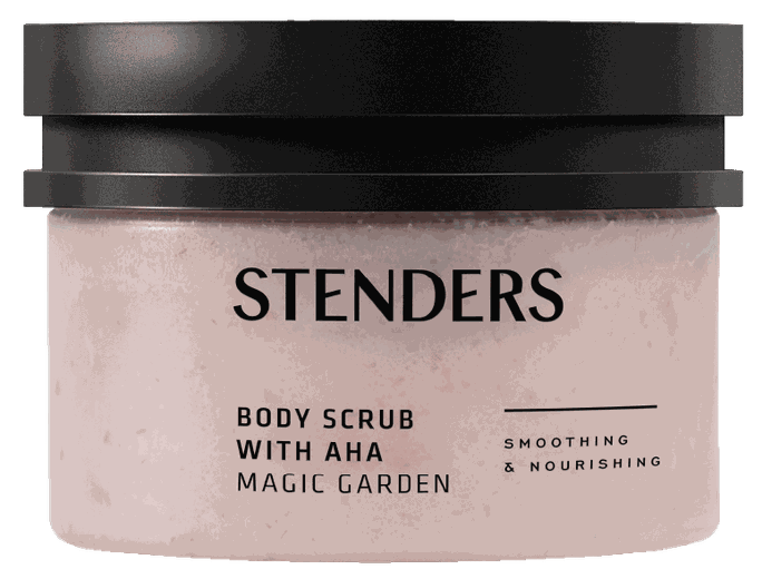 STENDERS Magic Garden, Ķermeņa skrubis ar AHA, 370 g