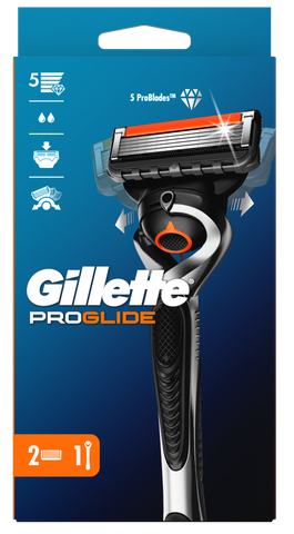 GILLETTE Fusion5 ProGlide skuveklis un 2 maiņas kasetnes, 1 komplekts