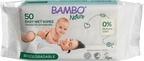 BAMBO NATURE Bioloģiski noārdāmās mitrās salvetes bērniem, 50 gab.