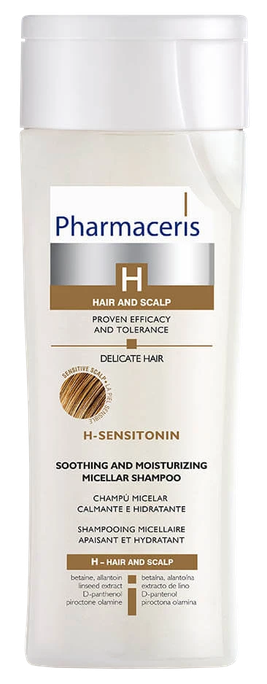 PHARMACERIS Ph H-Sensitonin mīkstais šampūns matu un galvas ādas kopšanai, 250 ml