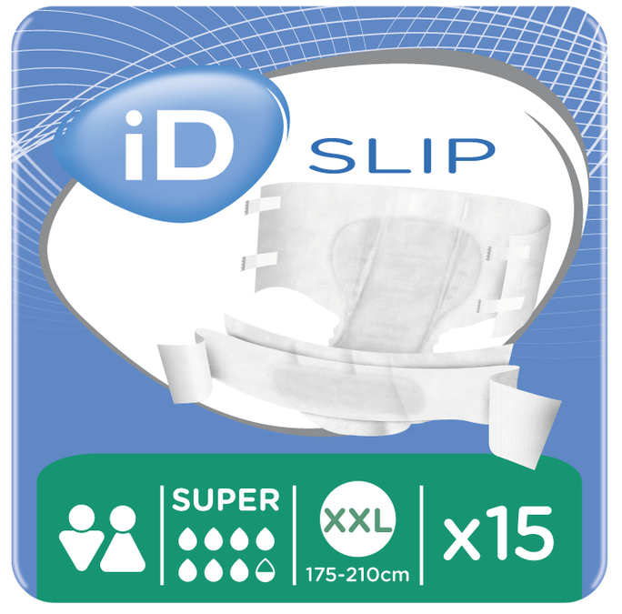 iD Slip Super XXL (175-210 cm) — 15 gab. autiņbiksītes lielā izmērā