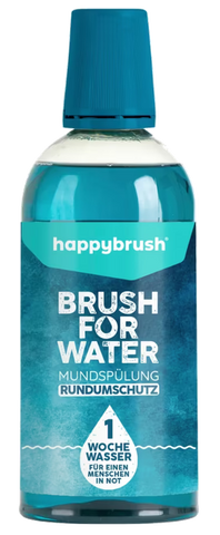 HAPPYBRUSH skalojamais līdzeklis mutes higiēnai - 500 ml, ūdens formula
