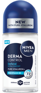 NIVEA Men Derma Control Defend dezodorants-antiperspirants, 50 ml rullītis
