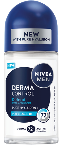 NIVEA Men Derma Control Defend dezodorants-antiperspirants, 50 ml rullītis