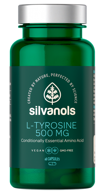 SILVANOLS L-tirozīns 500 mg, 60 kapsulas