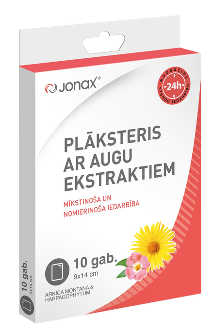 Plāksteri JONAX ar augu ekstraktiem – 10 gab.