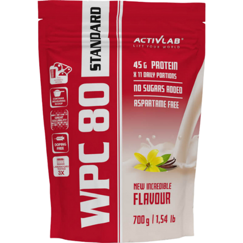 ACTIVLAB WPC 80 Standart ar vaniļas garšu pulveris 700g