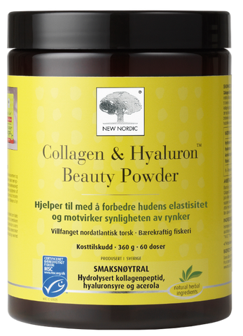 NEW NORDIC Beauty Powder ar Kolagēnu un Hialuronskābi, 360 g