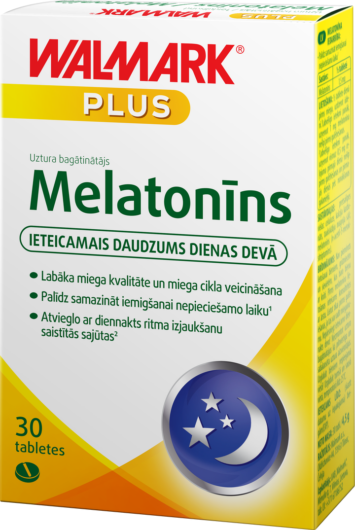 Melatonīna tabletes Walmark®, 30 gab.