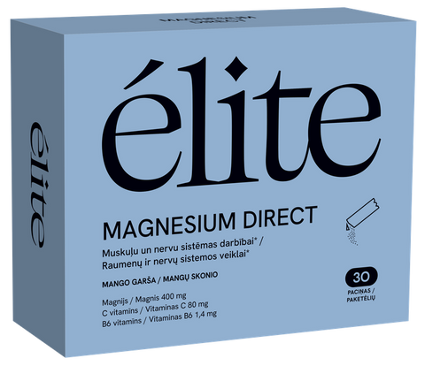 ELITE Magnesium Direct paciņas, 30 gab.