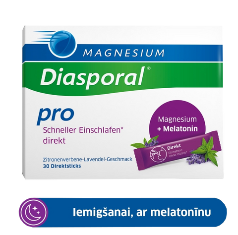 MAGNESIUM Diasporal Pro Direkts – 30 paciņas miegam