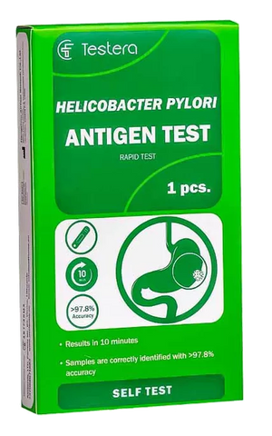 Helicobacter Pylori diagnostikas tests (fekālijas) — TESTERA, 1 vienis