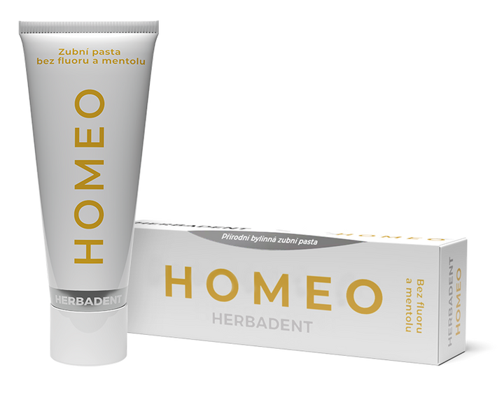 HERBADENT Homeo — 75 g dabīga augu zobu pasta veselībai