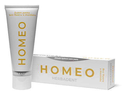 HERBADENT Homeo — 75 g dabīga augu zobu pasta veselībai