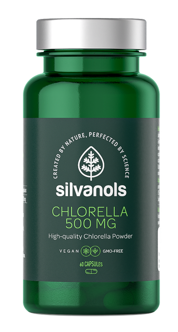 SILVANOLS hlorellas kapsulas 500mg, 60 gab.