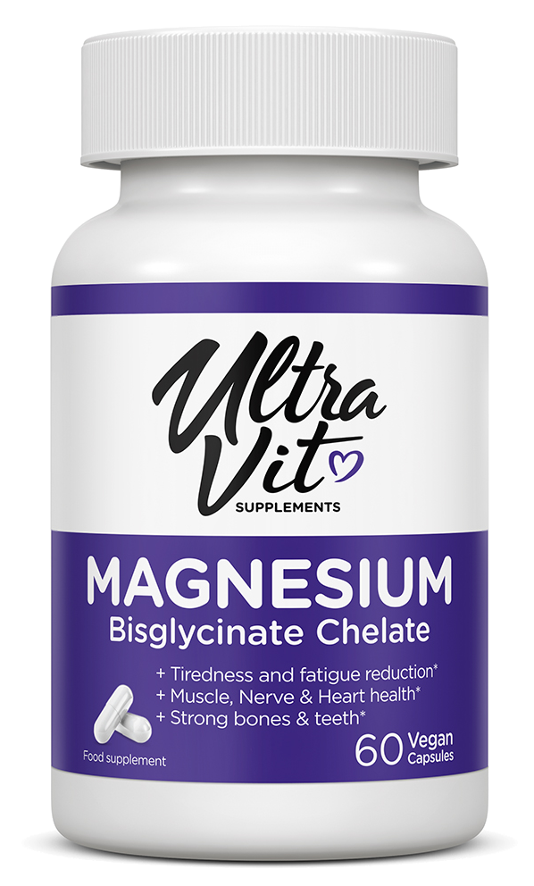 ULTRAVIT   Magnesium Bisglycinate kapsulas, 60 gab.