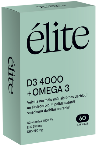 Omega-3 un D3 4000SV kapsulas – 60 gab.