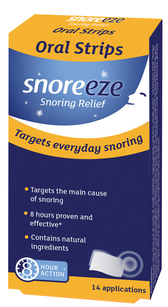Snoreeze mutē šķīstošas plāksnītes pret krākšanu aukslējiem, 14 gab.