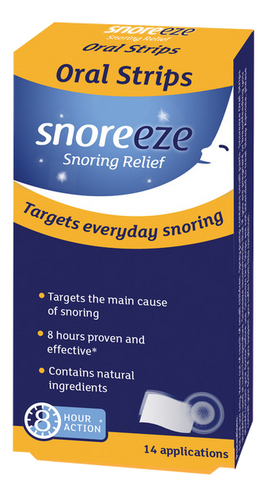 Snoreeze mutē šķīstošas plāksnītes pret krākšanu aukslējiem, 14 gab.