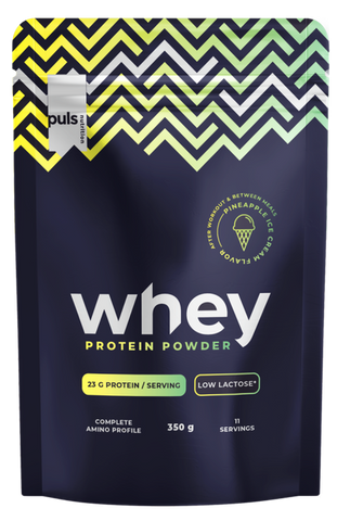 PULS NUTRITION Whey Protein Low Lactose pulveris Ananāsu saldējums, 350 g