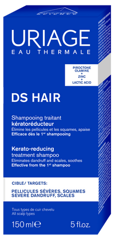 URIAGE DS Hair šampūns ar keratoregulējošu formulu, 150 ml
