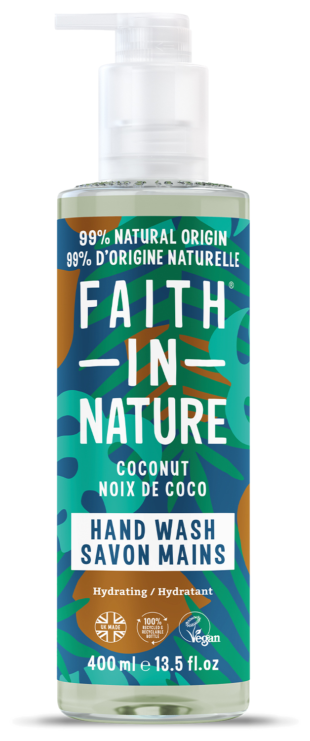 FAITH IN NATURE Kokosriekstu šķidrās ziepes, 400 ml