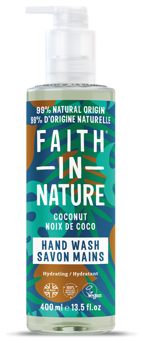 FAITH IN NATURE Kokosriekstu šķidrās ziepes, 400 ml