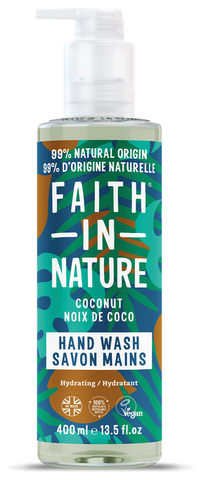 FAITH IN NATURE Kokosriekstu šķidrās ziepes, 400 ml