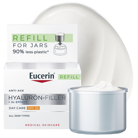 EUCERIN Hyaluron Filler + 3x Effect SPF 30 sejas krēms refill 30 ml
