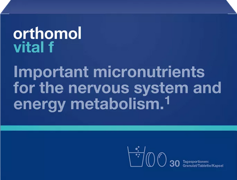 ORTHOMOL Vital F — pulveris, kapsulas un tabletes (30 gab.)