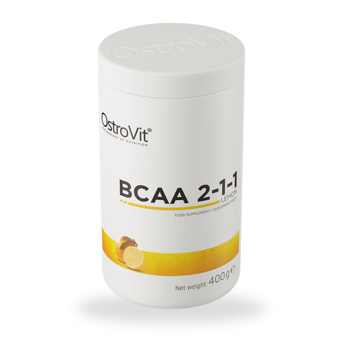 BCAA 2:1:1 pulveris – 400 g, muskuļu atjaunošanai, spēkam un noguruma mazināšanai