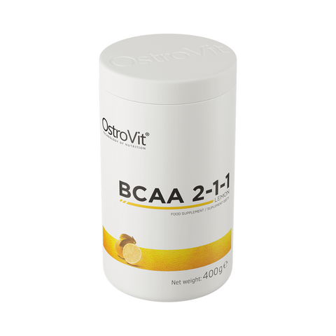 BCAA 2:1:1 pulveris – 400 g, muskuļu atjaunošanai, spēkam un noguruma mazināšanai