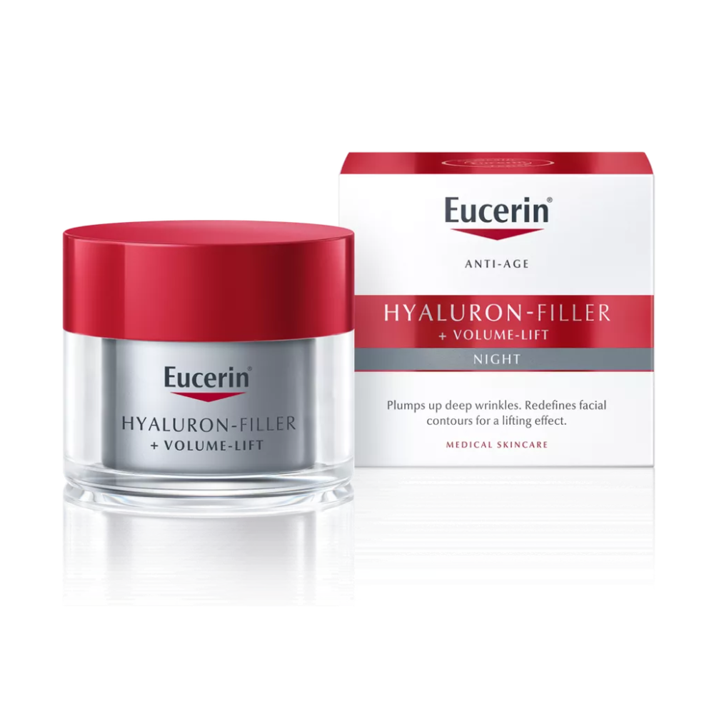 EUCEIRN sejas krēms Volume Filler Night 50 ml – apjoma atjaunošana un nakts reģenerācija nobriedušai ādai