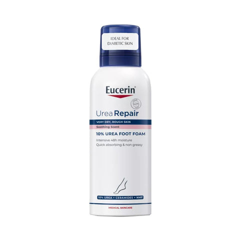 EUCERIN kāju putas UreaRepair PLUS 10% Urea 150 ml – intensīva mitrināšana un plaisu mazināšana pēdām