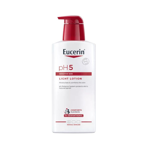 EUCERIN losjons pH5 Light Lotion 400 ml – viegla mitrināšana jutīgai ķermeņa ādai