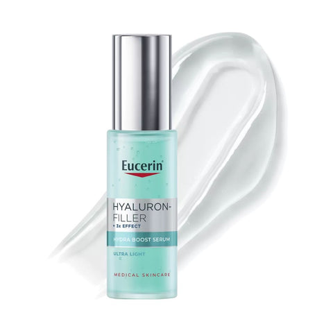 EUCERIN serums Hyaluron-Filler Moisture Booster 30 ml – intensīva mitrināšana un grumbiņu aizpildīšana nobriedušai ādai