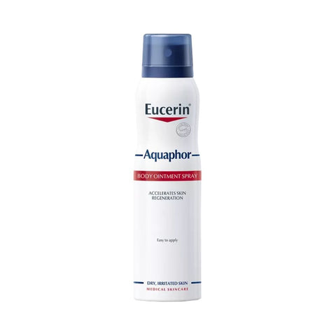 EUCERIN sprejs Aquaphor Ointment 250 ml – atvēsinoša ziede ļoti sausai un sakairinātai ķermeņa ādai