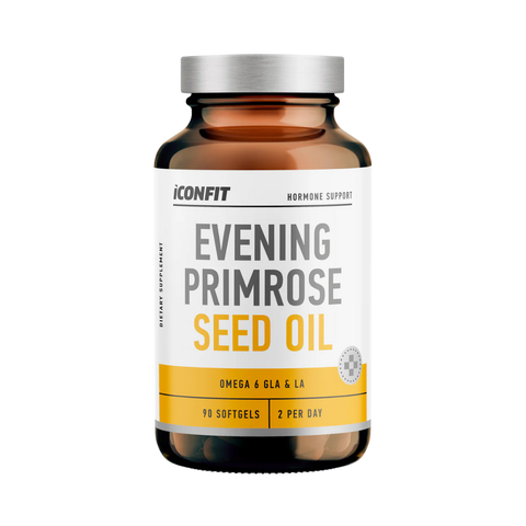 Iconfit naktssveces sēklu eļļa ar 500 mg auksti spiestas eļļas un 10 % GLA – 90 kapsulas PMS