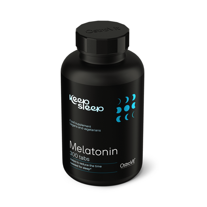 OstroVit Keep Sleep Melatoninas 300 tabletės – natūrali pagalba miegui ir paros ritmui – agmarket.lv  
